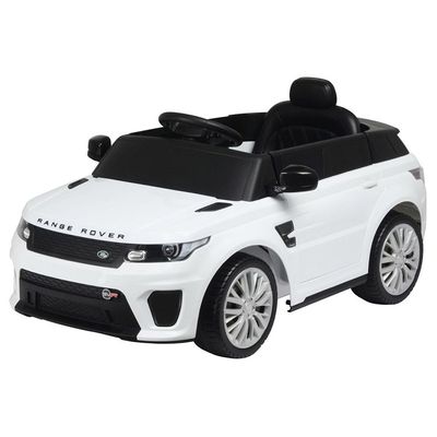 Myts Land Rover Range Rover SVR With push handle Electric Ride On Toy Car White