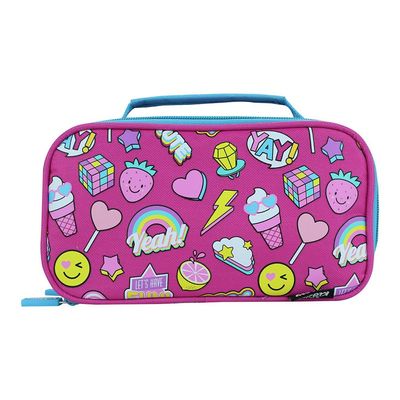 Smily Multipurpose Pencil Case/Pink