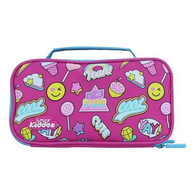 Smily Multipurpose Pencil Case/Pink