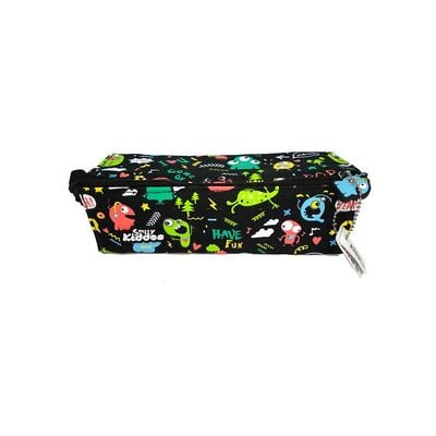 Smily Tray Pencil Case/Black