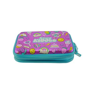 Fancy Double Compartment Pencil Case/Pink