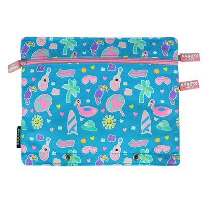 Fancy A5 Pencil Case/ Light Blue