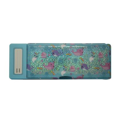 Fancy pop pencil Case/ - Whale theme-Light Blue