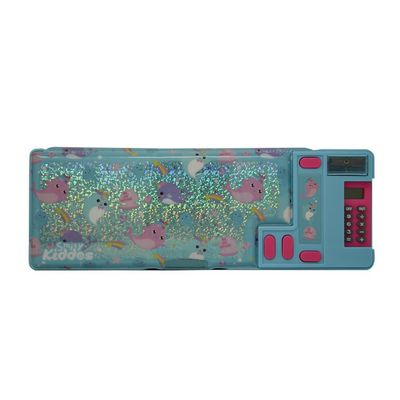 Fancy pop pencil Case/ - Whale theme-Light Blue