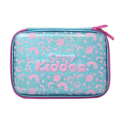 Smily bling pencil Case/ Light Blue