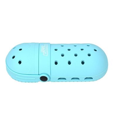 Silicone shoe pencil Case/ - Light blue