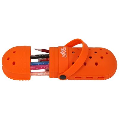 Silicone shoe pencil Case/ - Orange