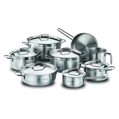 KORKMAZ ALFA GRANDE 14 PCS. INDUCTION BASE COOKWARE SET