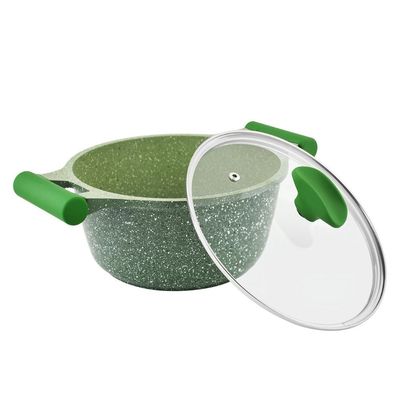 Prestige Essentials Granite NonStick Cookware, 6 Pieces, Green