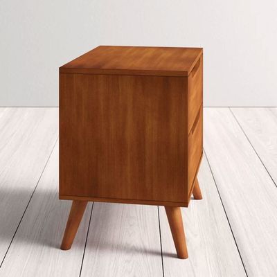 Ashlyn 2 Drawers Nightstand-Brown