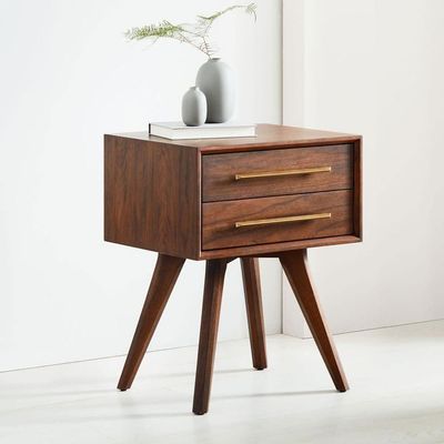 Modern Wooden Nightstand Bedside Table-Oak