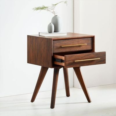 Modern Wooden Nightstand Bedside Table-Oak