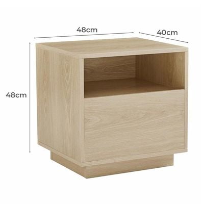 Nook Bed Side Table in Natural Color