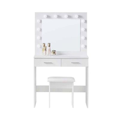 Sophia Dressing Table with Mirror-White
