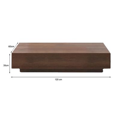 Trinity Modern Coffee Table with 2 Drawers-Brown