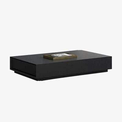 Trinity Modern Coffee Table with 2 Drawers-Black