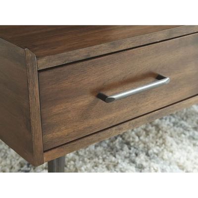 Seawell Coffee Table with Storage-Brown