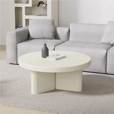 Nesnesis White Fluted Coffee Table