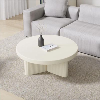 Nesnesis White Fluted Coffee Table