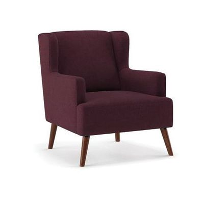Brando Arm Chair-Velvet-Purple
