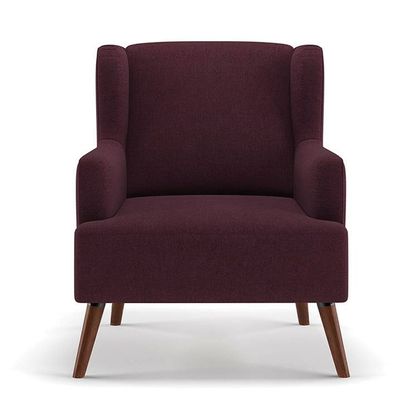 Brando Arm Chair-Velvet-Purple