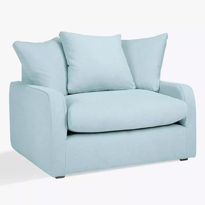 Softie Snuggler Sofa Chair-Blue