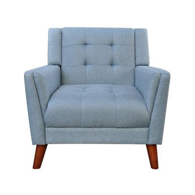 Greenmont Wide Tufted Armchair-Blue