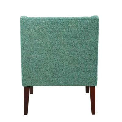 Clopton Upholstered Armchair in Teal Color-Grey