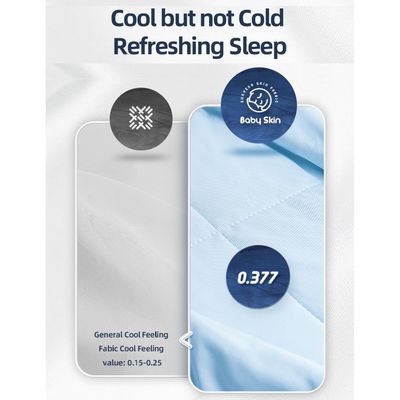Sunveno Super Soft Skin Cool Lensing Modal Blanket Blue