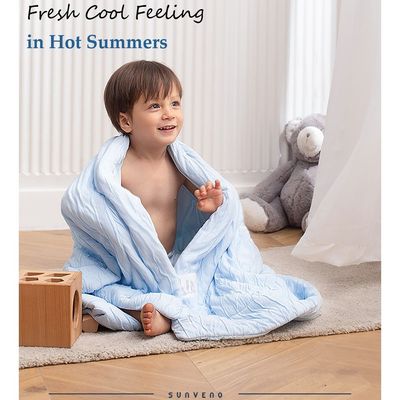 Sunveno Super Soft Skin Cool Lensing Modal Blanket Blue