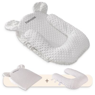 Sunveno Portable Baby Anti - spill Milk U Shape Pillow w / 10° Slope pad