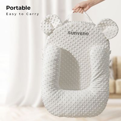 Sunveno Portable Baby Anti-Spill Milk U Shape Pillow W/ 10° & 15° Slope Pad