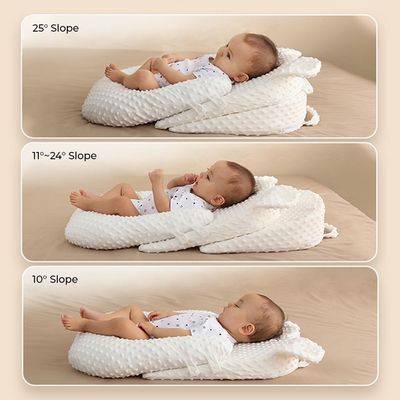 Sunveno Portable Baby Anti - spill Milk U Shape Pillow w / 10° & 15° Slope pad