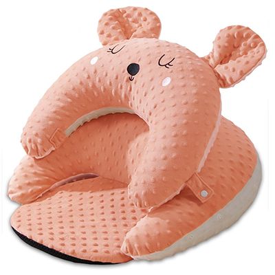 Sunveno Baby Anti - Reflux Feeding Pillow w / C Shapped Seating Pillow - Pink