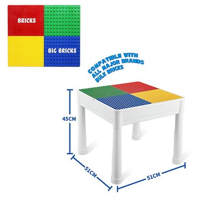 Little Story 4In1 Activity And Block Table W/T 350 Blocks - Xl