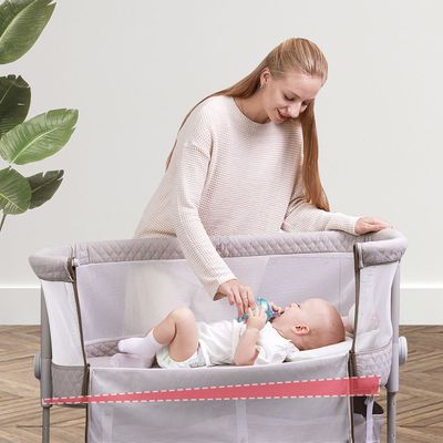 Sunveno Bedside Cot and Crib w / t Mosquito Net