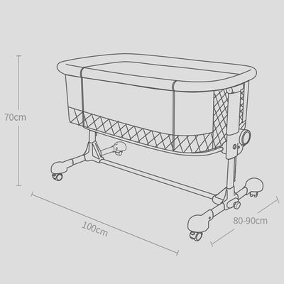 Sunveno Bedside Cot and Crib w / t Mosquito Net