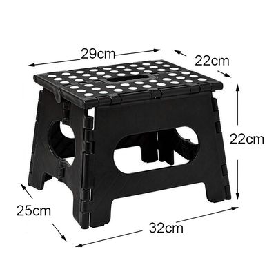 Eazy Kids Foldable Step Stool - Black