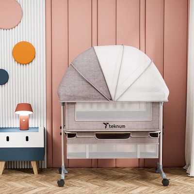 Teknum Bedside Crib - Ivory