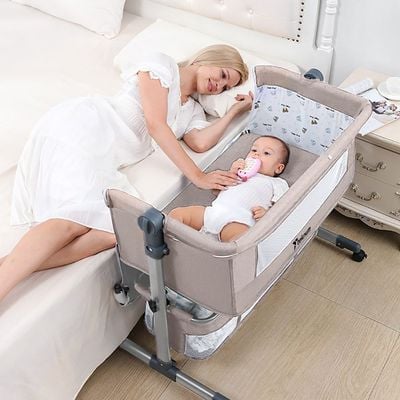 Teknum Bedside Crib - Ivory