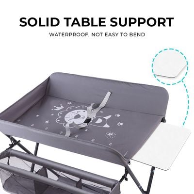 Teknum 4-In-1 Diaper Changing Table Organizer - Grey