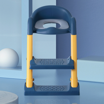 Eazy Kids Step Stool Foldable Potty Trainer Seat - Blue