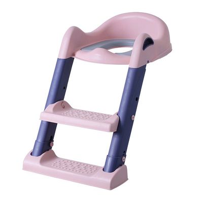 Eazy Kids Step Stool Foldable Potty Trainer Seat- Pink