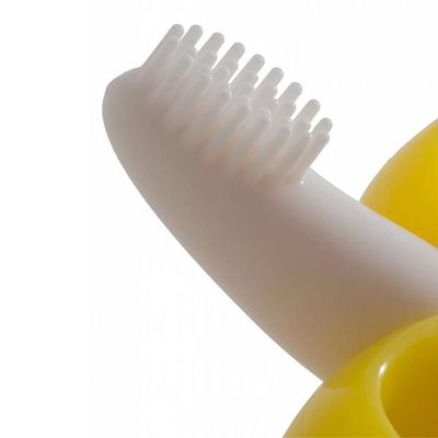 Eazy Kids - Baby Banana Toothbrush and Teether - Yellow