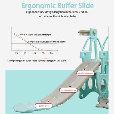 Little Story 3in1 Swing wt Slide - Green