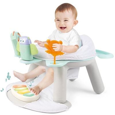 Teknum 2 - IN - 1 Dining Chair / Toddler Play Seat W / Pedal Piano - White