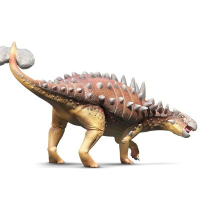 Little Story 6Pcs Simulated Dinosaur With IC Vocalization Toy (Included 2Pcs*AG3 Batteries) - Multicolor