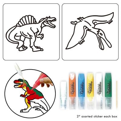 Little Story DIY Kids Art & Craft 3D Painting Set - Dinosaur