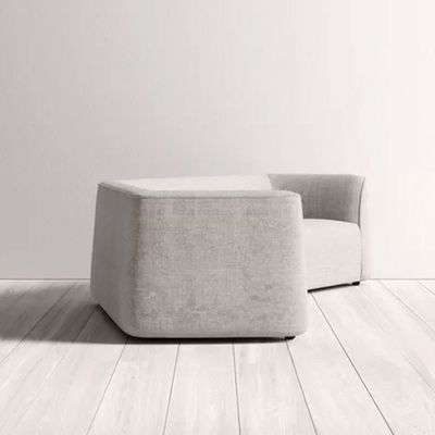 Thataway Angled Symmetrical Sectional Sofa-Grey