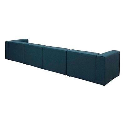 Modway Mingle 4 Piece Sectional Sofa-Navy Blue